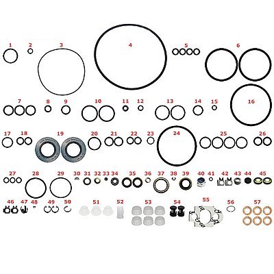 7135-277A/B VIX ZESTAW USZCZELEK KIT DP200 + SIM